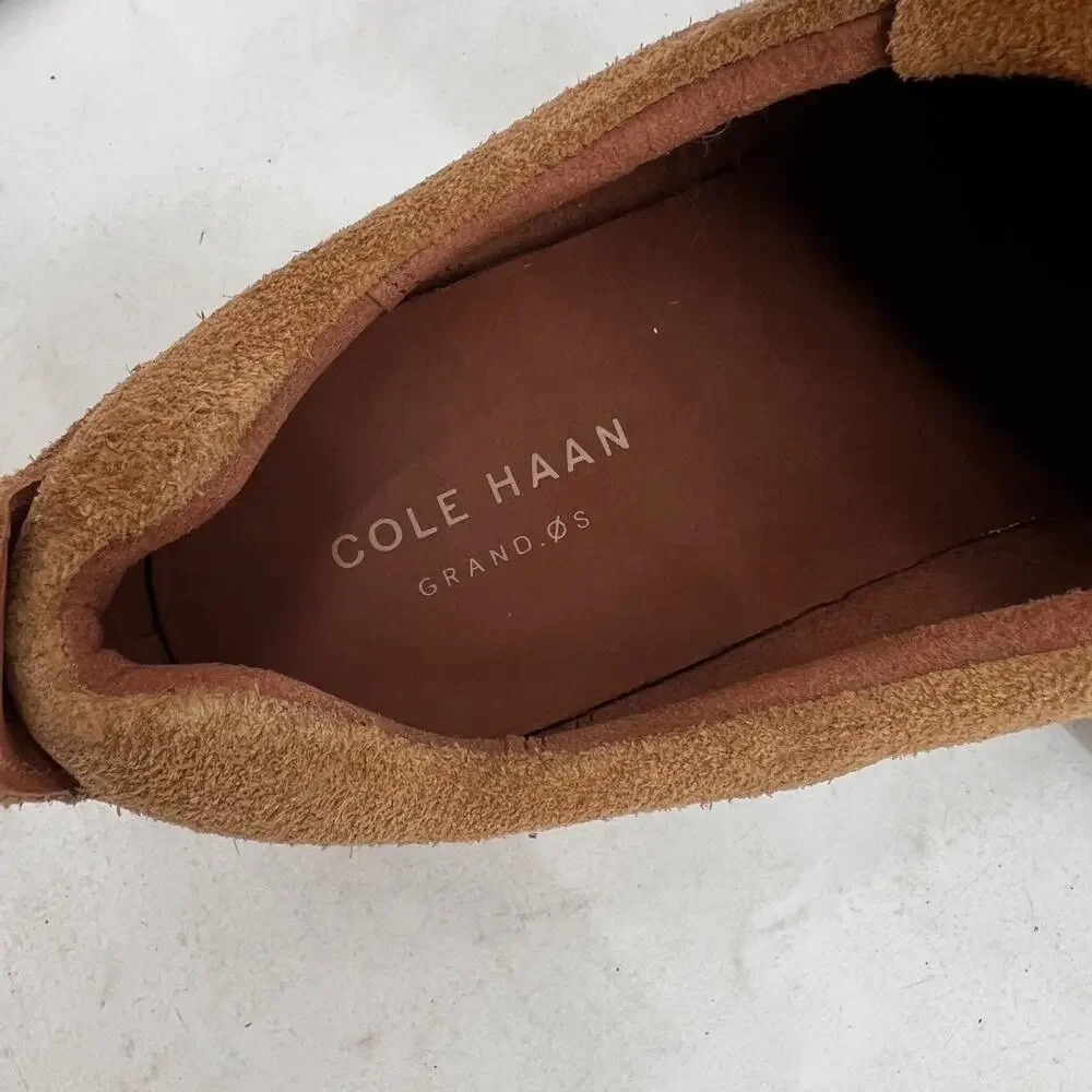 Cole Haan Mens 11 Shoe Brown Grand Horizon Oxford II Suede Lace Up Casual C26363